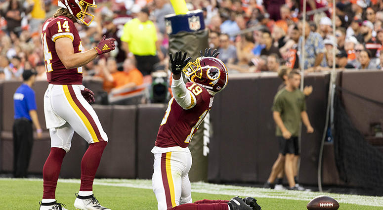 WATCH: The Redskins' first TD was a 46-yard bomb to Robert Davis Redskins-Browns: Case Keenum links up with Robert Davis for 46-yard TD