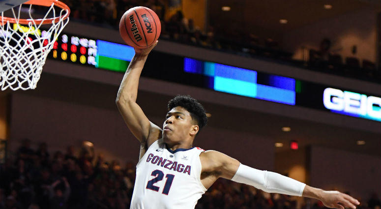 Gonzaga's Rui Hachimura dunks on the Saint Mary's Gaels during the championship game of the West Coast Conference basketball tournament Gonzaga's Rui Hachimura dunks on the Saint Mary's Gaels during the championship game of the West Coast Conference basketball tournament