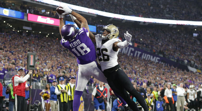 Michael Floyd in a playoff game with the Vikings in Jan. 2018 Michael_Floyd_Vikings