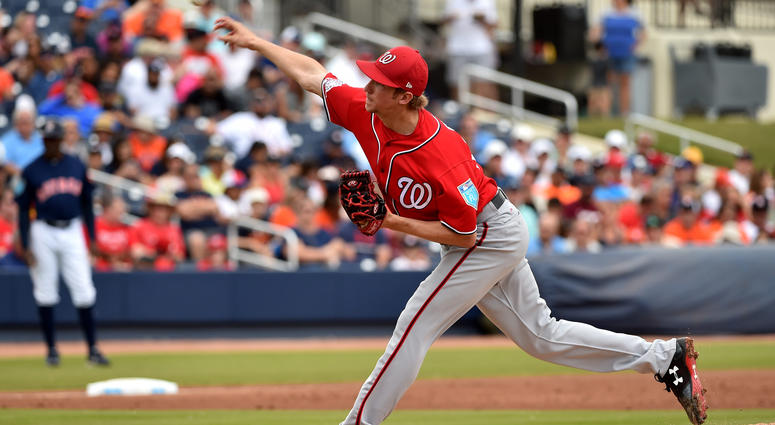 Erick Fedde pitches for the Nationals in spring training Erick_Fedde