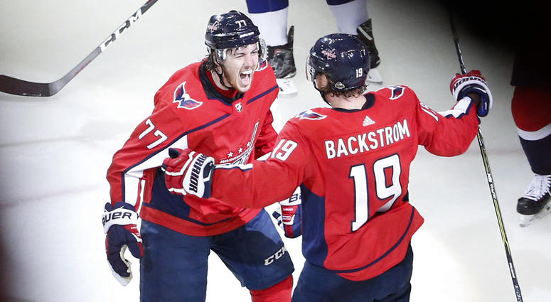 T.J. Oshie celebrates his second-period goal in Game 6 TJ_Oshie_Goal_Capitals_Lightning_Game_6