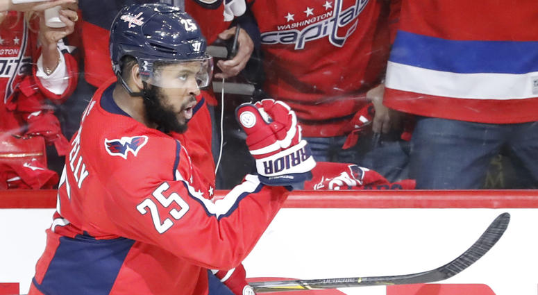 Devante Smith-Pelly of the Washington Capitals devante_smith_pelly_caps