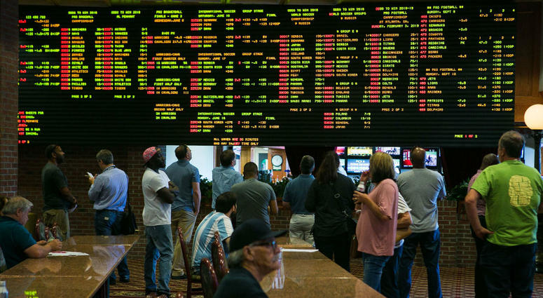 Gamblers in Delaware bet on sporting events. Sports_Gambling_Delaware