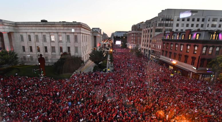 Capitals fans celebrate after Game 5 win capitals_caps_fan