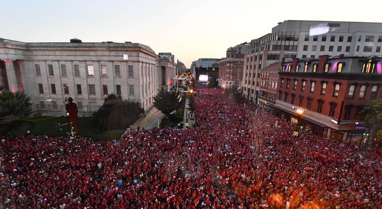 Caps fans flood D.C. streets for an outdoor viewing of Game 5 of the Stanley Cup Capitals_fans_game_5