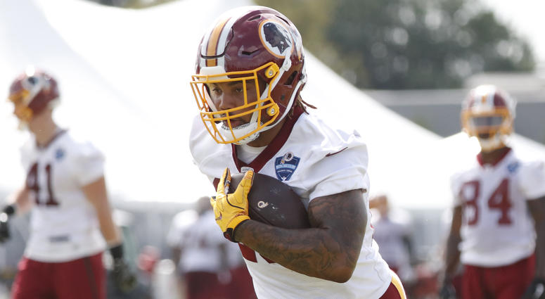 Derrius Guice of the Washington Redskins derrius_guice_redskins