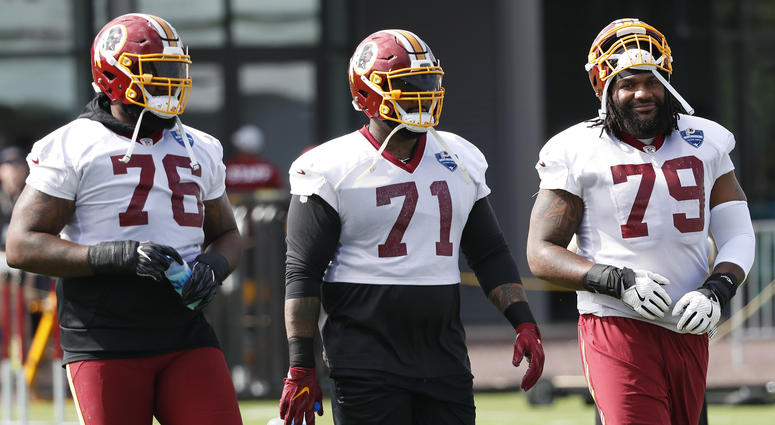 Offensive line of the Washington Redskins oline_redskins