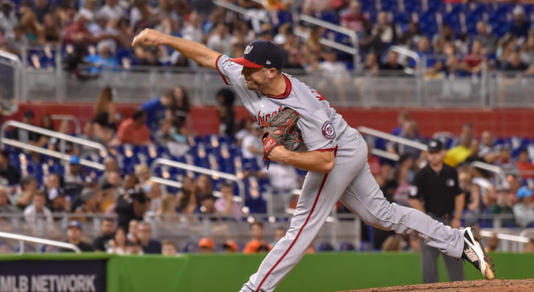 Brandon Kintzler pitches for the Washington Nationals. Brandon_Kintzler