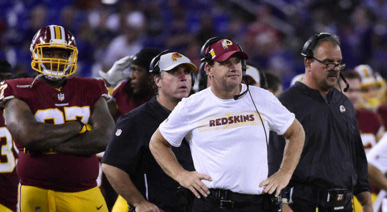 Jay Gruden looks on from the sideline. Jay_Gruden
