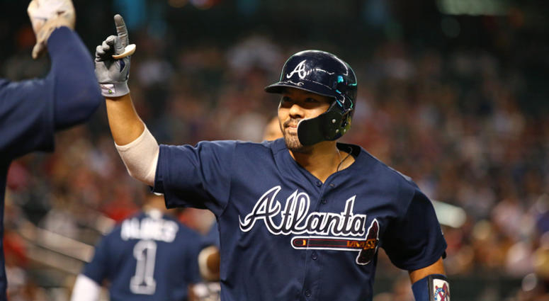Kurt Suzuki with the Atlanta Braves. Kurt_Suzuki