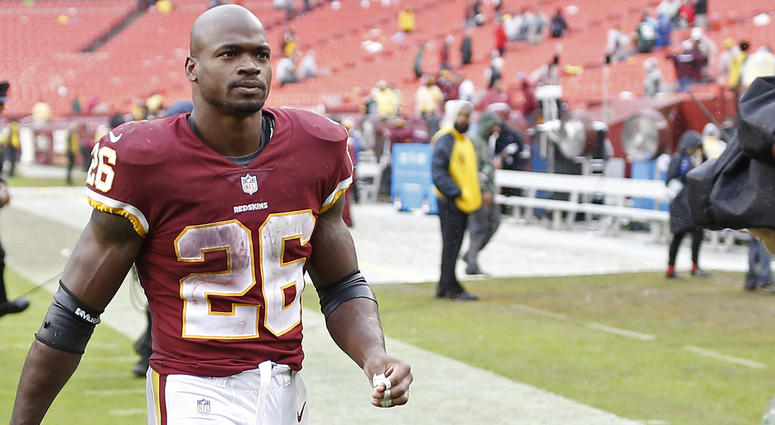 Adrian Peterson of the Washington Redskins adrian_peterson_redskins