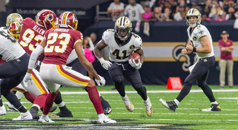 Quinton Dunbar reads Saints QB Drew Brees Quinton_Dunbar