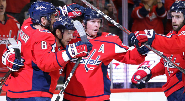 The Capitals celebrate a goal. Capitals_Goal_Celebration