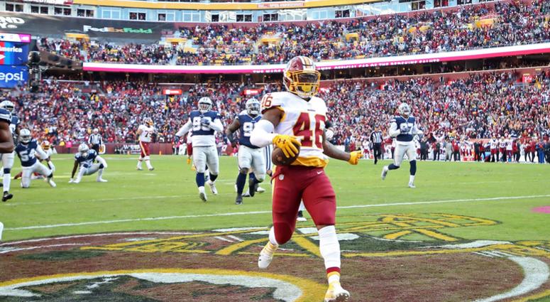 Kapri Bibbs breaks free for a 23-yard touchdown in the first quarter against the Cowboys Kapri_Bibbs_Touchdown