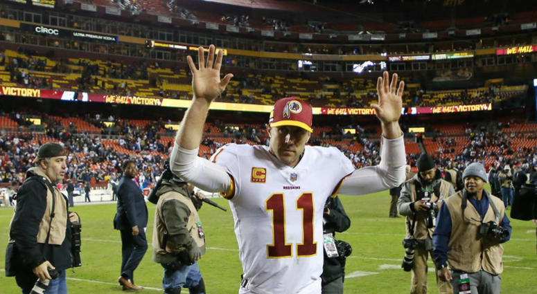 Redskins quarterback Alex Smith. Redskins_Washington_Smith