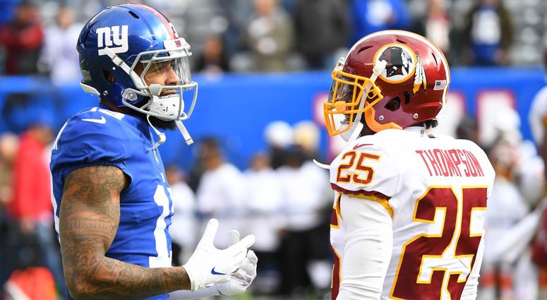 Odell Beckham Jr.: One of the most disliked players in the entire NFL, Beckham annoys Redskins fans even more because of how he has torched Washington over the years. Odell_Beckham_Chris_Thompson