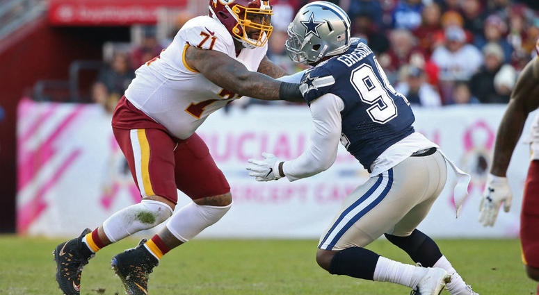 Redskins tackle Trent Williams. Trent_Williams_Redskins