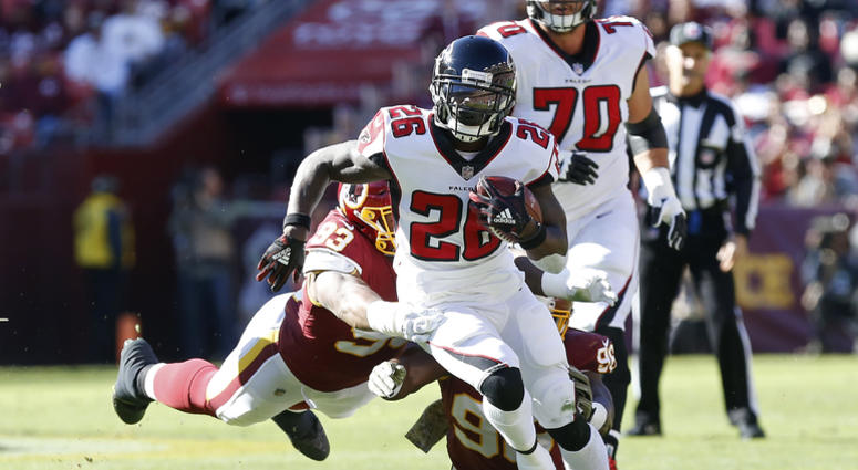 Tevin Coleman of the Atlanta Falcons. Tevin_Coleman
