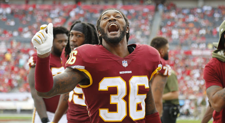 D.J. Swearinger of the Washington Redskins. Swearinger_Redskins_Buccaneers