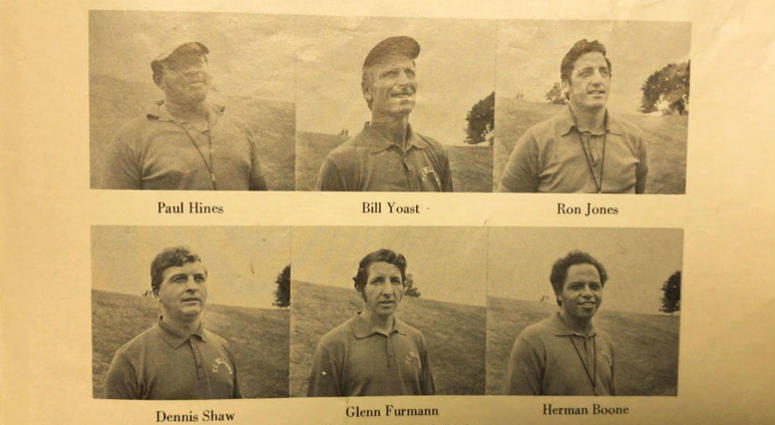 Coaches from the original T.C. Williams High School Football Coaching Staff. Bill Yoast, an original coachat T.C. Williams High School, has died.