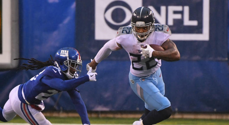 Titans running back Derrick Henry. Derrick_Henry_Titans
