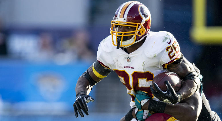 Redskins running back Adrian Peterson. Adrian_Peterson_Redskins