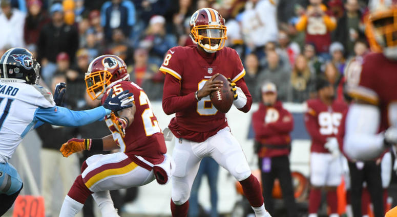 Redskins quarterback Josh Johnson. Josh_Johnson_Redskins
