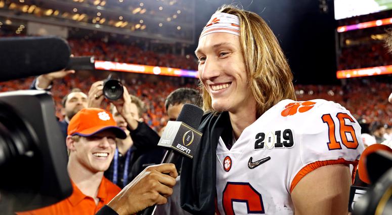 Trevor Lawrence of the Clemson Tigers. Trevor_Lawrence