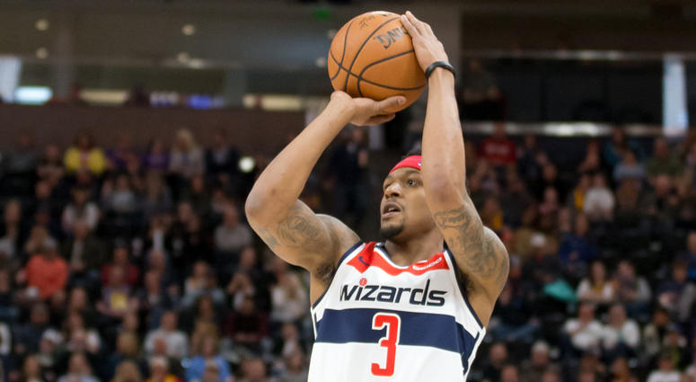 Bradley Beal takes a shot for the Washington Wizards. Bradley_Beal