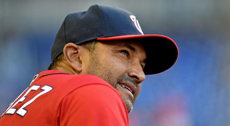 Washington Nationals manager Dave Martinez. Is Nationals manager Dave Martinez on the hot seat?