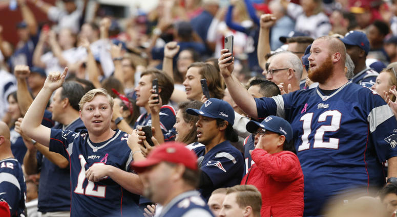 It was Foxboro south at FedEx Field Sunday. Patriots surprised by fans taking over FedEx Field