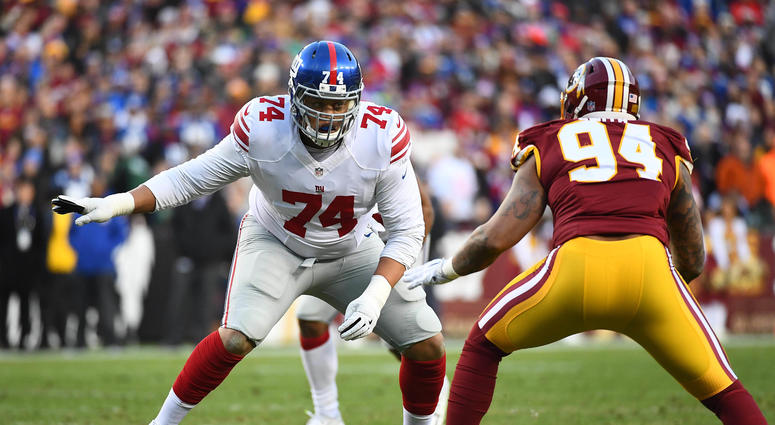 Ereck Flowers playing for the New York Giants in 2017. Ereck_Flowers