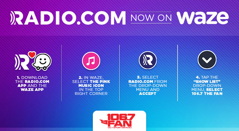 Waze and RADIO.COM Waze and RADIO.COM