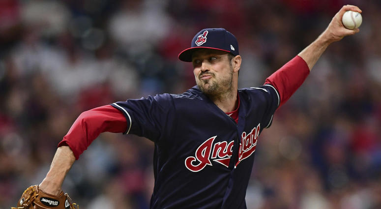 Cleveland Indians relief pitcher Andrew Miller delivers during the seventh inning of the team's baseball game against the Houston Astros, Friday, May 25, 2018, in Cleveland. Cleveland Indians relief pitcher Andrew Miller delivers during the seventh inning of the team's baseball game against the Houston Astros, Friday, May 25, 2018, in Cleveland.