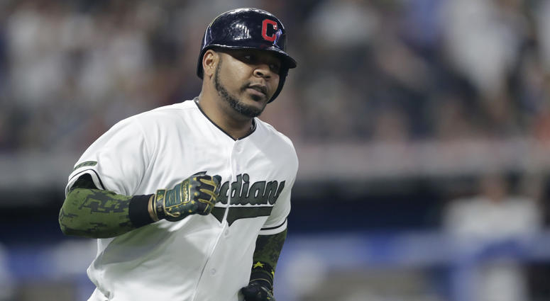 Cleveland Indians' Edwin Encarnacion runs the bases after hitting a two-run home run off Houston Astros starting pitcher Lance McCullers Jr. during the fifth inning of a baseball game Saturday, May 26, 2018, in Cleveland. Cleveland Indians' Edwin Encarnacion runs the bases after hitting a two-run home run off Houston Astros starting pitcher Lance McCullers Jr. during the fifth inning of a baseball game Saturday, May 26, 2018, in Cleveland.