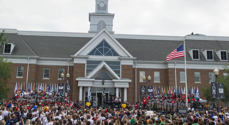 LeBron James speaks at the opening ceremony for the I Promise School in Akron, Ohio, Monday, July 30, 2018. The I Promise School is supported by the The LeBron James Family Foundation and is run by the Akron Public Schools. LeBron James speaks at the opening ceremony for the I Promise School in Akron, Ohio, Monday, July 30, 2018. The I Promise School is supported by the The LeBron James Family Foundation and is run by the Akron Public Schools.