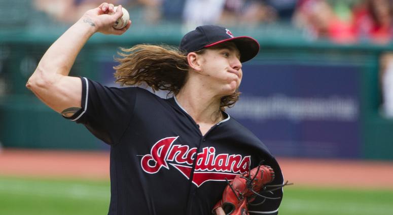 Cleveland Indians starting pitcher Mike Clevinger delivers to Minnesota Twins' Joe Mauer during the first inning of a baseball game in Cleveland, Thursday, Aug. 30, 2018. Cleveland Indians starting pitcher Mike Clevinger delivers to Minnesota Twins' Joe Mauer during the first inning of a baseball game in Cleveland, Thursday, Aug. 30, 2018.