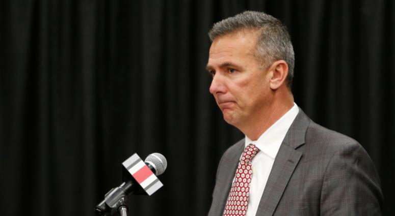 Ohio State NCAA college football head coach Urban Meyer answers questions during a news conference announcing his retirement Tuesday, Dec. 4, 2018, in Columbus, Ohio Ohio State NCAA college football head coach Urban Meyer answers questions during a news conference announcing his retirement Tuesday, Dec. 4, 2018, in Columbus, Ohio