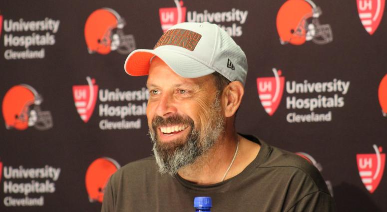 Browns offensive coordinator Todd Haley speak with reporters on Sept. 6, 2018 Browns offensive coordinator Todd Haley speak with reporters on Sept. 6, 2018