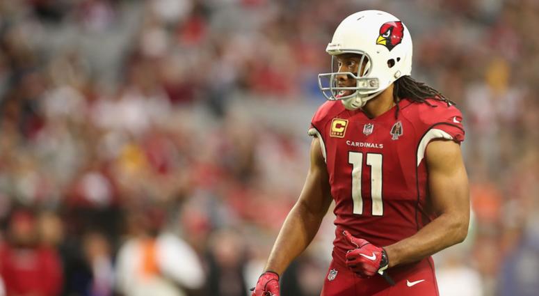 GLENDALE, ARIZONA - DECEMBER 23: Wide receiver Larry Fitzgerald #11 of the Arizona Cardinals during the NFL game against the Los Angeles Rams at State Farm Stadium on December 23, 2018 in Glendale, Arizona. The Rams defeated the Cardinals 31-9. (Photo by GLENDALE, ARIZONA - DECEMBER 23: Wide receiver Larry Fitzgerald #11 of the Arizona Cardinals during the NFL game against the Los Angeles Rams at State Farm Stadium on December 23, 2018 in Glendale, Arizona. The Rams defeated the Cardinals 31-9. (Photo by
