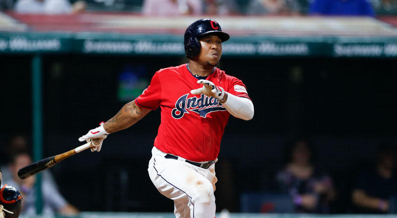 CLEVELAND, OH - JULY 15: Jose Ramirez #11 of the Cleveland Indians hits a two run double off Victor Alcantara #58 of the Detroit Tigers during the seventh inning at Progressive Field on July 15, 2019 in Cleveland, Ohio. (Photo by Ron Schwane/Getty Images) CLEVELAND, OH - JULY 15: Jose Ramirez #11 of the Cleveland Indians hits a two run double off Victor Alcantara #58 of the Detroit Tigers during the seventh inning at Progressive Field on July 15, 2019 in Cleveland, Ohio. (Photo by Ron Schwane/Getty Images)