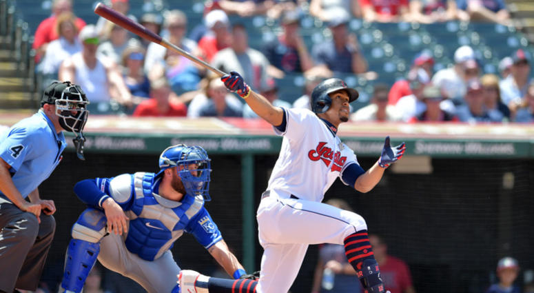 CLEVELAND, OHIO - JULY 21: Francisco Lindor #12 of the Cleveland Indians hits a two run home run during the third inning against the Kansas City Royals at Progressive Field on July 21, 2019 in Cleveland, Ohio. (Photo by Jason Miller/Getty Images) CLEVELAND, OHIO - JULY 21: Francisco Lindor #12 of the Cleveland Indians hits a two run home run during the third inning against the Kansas City Royals at Progressive Field on July 21, 2019 in Cleveland, Ohio. (Photo by Jason Miller/Getty Images)