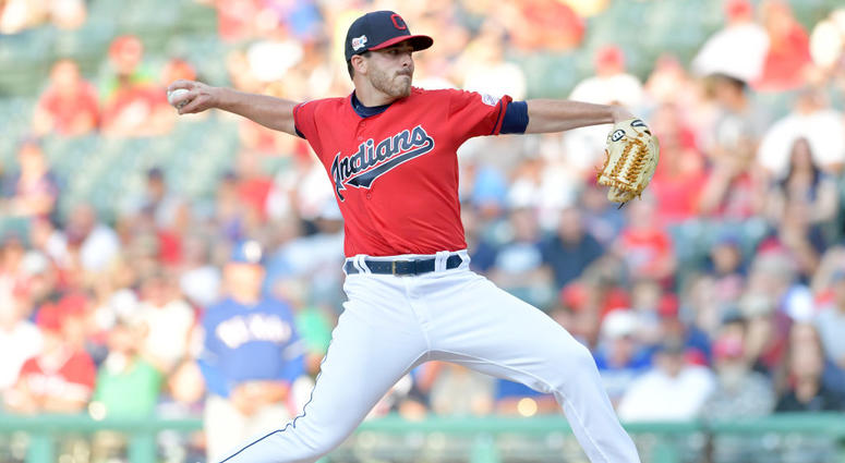CLEVELAND, OHIO - AUGUST 05: Starting pitcher Aaron Civale #67 of the Cleveland Indians pitches during the first inning against the Texas Rangers at Progressive Field on August 05, 2019 in Cleveland, Ohio. (Photo by Jason Miller/Getty Images) CLEVELAND, OHIO - AUGUST 05: Starting pitcher Aaron Civale #67 of the Cleveland Indians pitches during the first inning against the Texas Rangers at Progressive Field on August 05, 2019 in Cleveland, Ohio. (Photo by Jason Miller/Getty Images)