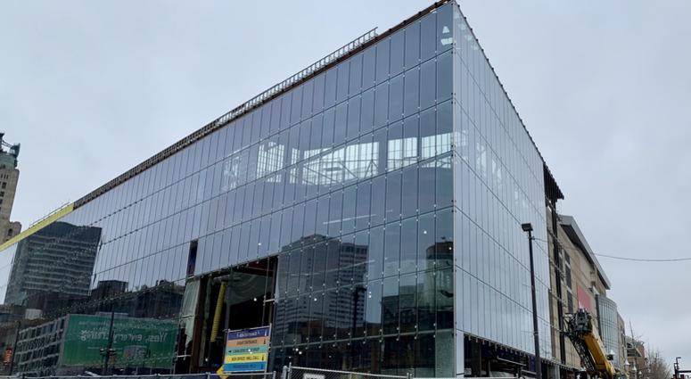 A general view of construction on the soon to be named Rocket Mortgage FieldHouse taken in April, 2019.