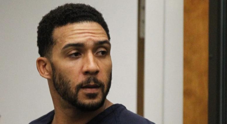 In this June 15, 2018, file photo, former NFL football player Kellen Winslow Jr., center, leaves his arraignment in Vista, Calif. Winslow, a former NFL No. 1 draft pick and son of a Hall of Famer who starred for his hometown San Diego Chargers, goes on In this June 15, 2018, file photo, former NFL football player Kellen Winslow Jr., center, leaves his arraignment in Vista, Calif. Winslow, a former NFL No. 1 draft pick and son of a Hall of Famer who starred for his hometown San Diego Chargers, goes on