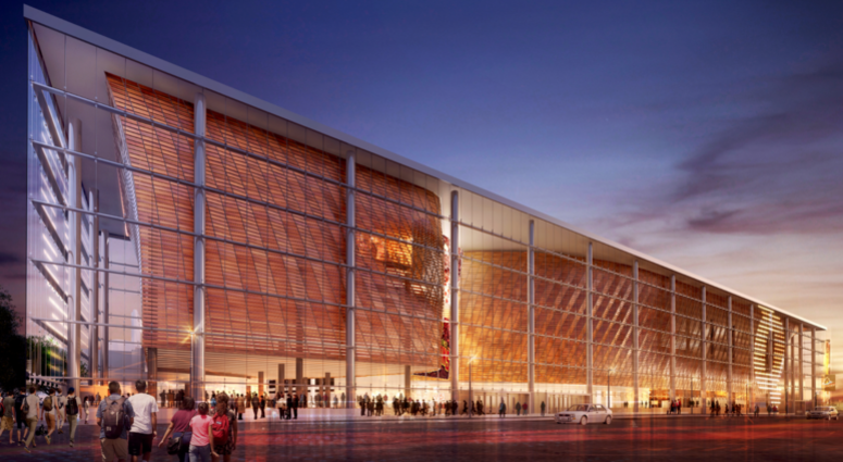 An artists rendering of the Quicken Loans Arena transformation currently underway and slated to be completed by October 2019. An artists rendering of the Quicken Loans Arena transformation currently underway and slated to be completed by October 2019.
