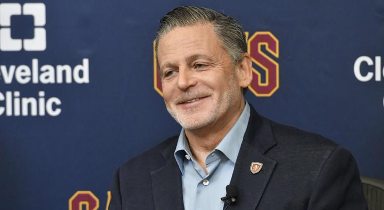 Cleveland Cavaliers owner Dan Gilbert speaks to reporters during a press conference at Cleveland Clinic Courts. Cleveland Cavaliers owner Dan Gilbert speaks to reporters during a press conference at Cleveland Clinic Courts.