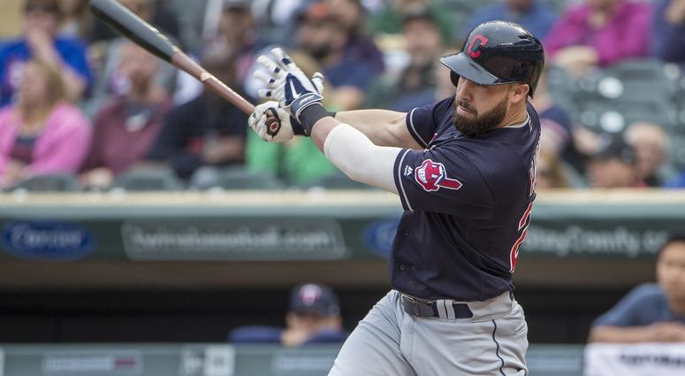 Cleveland Indians second baseman Jason Kipnis (22) hits a single in the second inning against the Minnesota Twins at Target Field. Cleveland Indians second baseman Jason Kipnis (22) hits a single in the second inning against the Minnesota Twins at Target Field.