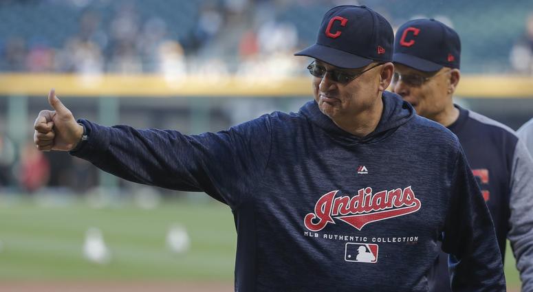 Jun 13, 2018; Chicago, IL, USA; Cleveland Indians manager Terry Francona (77) smiles before MLB game against the Chicago White Sox at Guaranteed Rate Field. Mandatory Credit: Kamil Krzaczynski-USA TODAY Sports Jun 13, 2018; Chicago, IL, USA; Cleveland Indians manager Terry Francona (77) smiles before MLB game against the Chicago White Sox at Guaranteed Rate Field. Mandatory Credit: Kamil Krzaczynski-USA TODAY Sports
