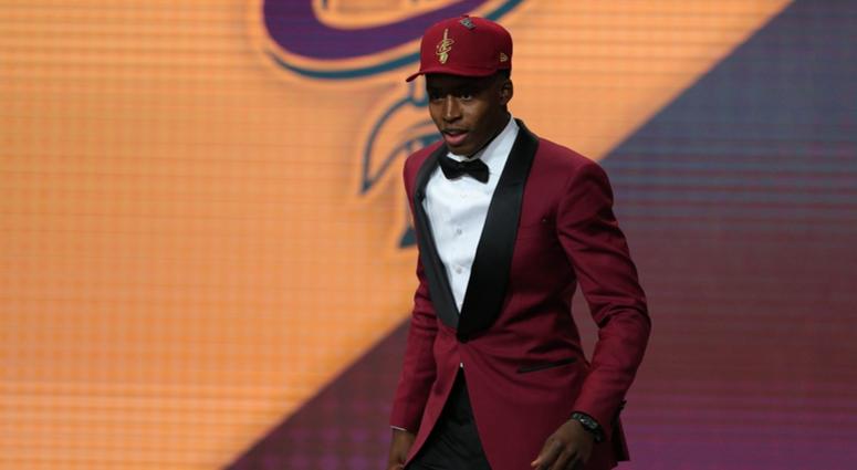 Collin Sexton (Alabama) walks off stage after being selected as the number eight overall pick to the Cleveland CAvaliers in the first round of the 2018 NBA Draft at the Barclays Center. Collin Sexton (Alabama) walks off stage after being selected as the number eight overall pick to the Cleveland CAvaliers in the first round of the 2018 NBA Draft at the Barclays Center.